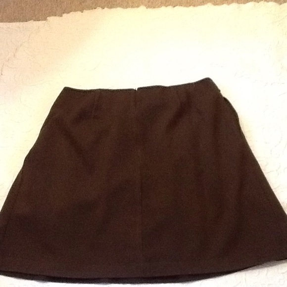 Talbots brown knit (stretchy) skirt size 16 - Picture 2 of 4